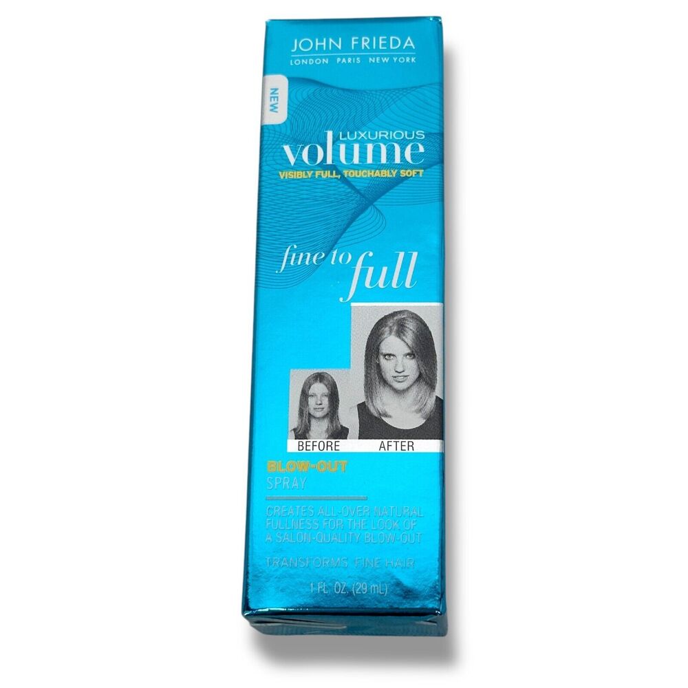 John Frieda Luxurious Volume‎ Fine Full Blow Out Spray 1 oz Travel Size New